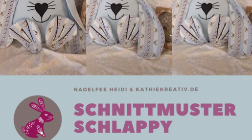 Hase Schlappy Schnittmuster + Stickdatei Gesichter zum sticken von KathieKreativ -4